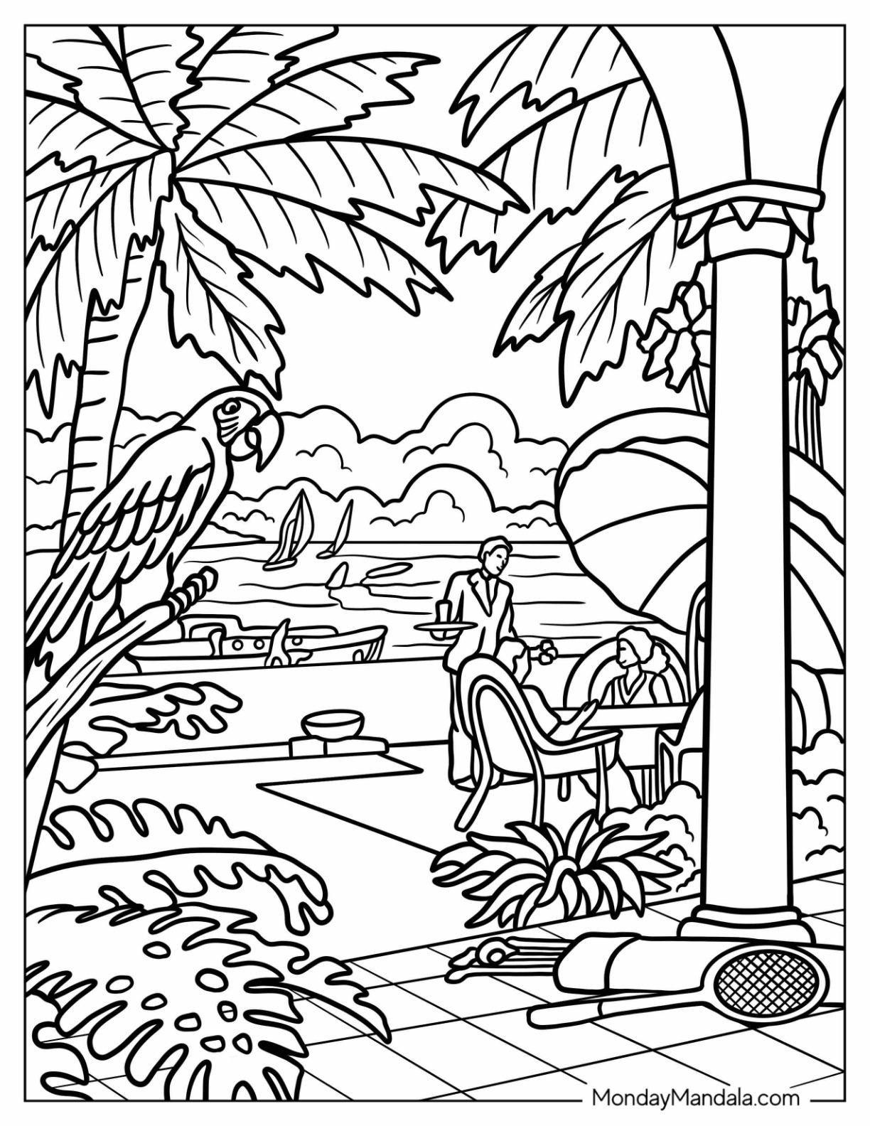 41 Vintage Coloring Pages Free PDF Printables 