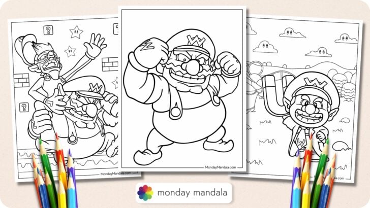 Wario Coloring Pages Featured Image