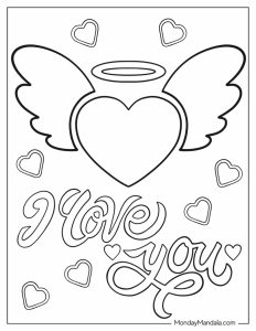 60 Heart Coloring Pages (Free PDF Printables)