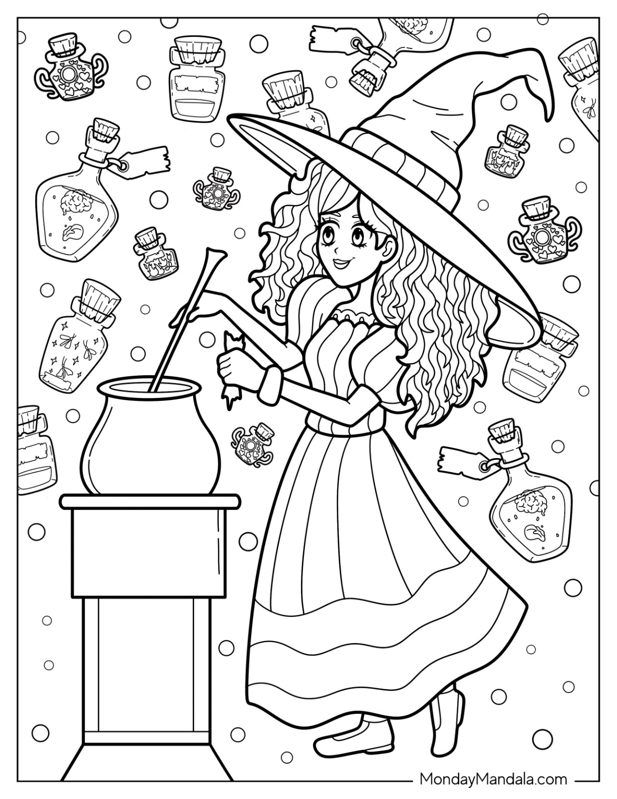 28 Witch Coloring Pages Free PDF Printables 28 Witch Coloring Pages Free PDF Printables