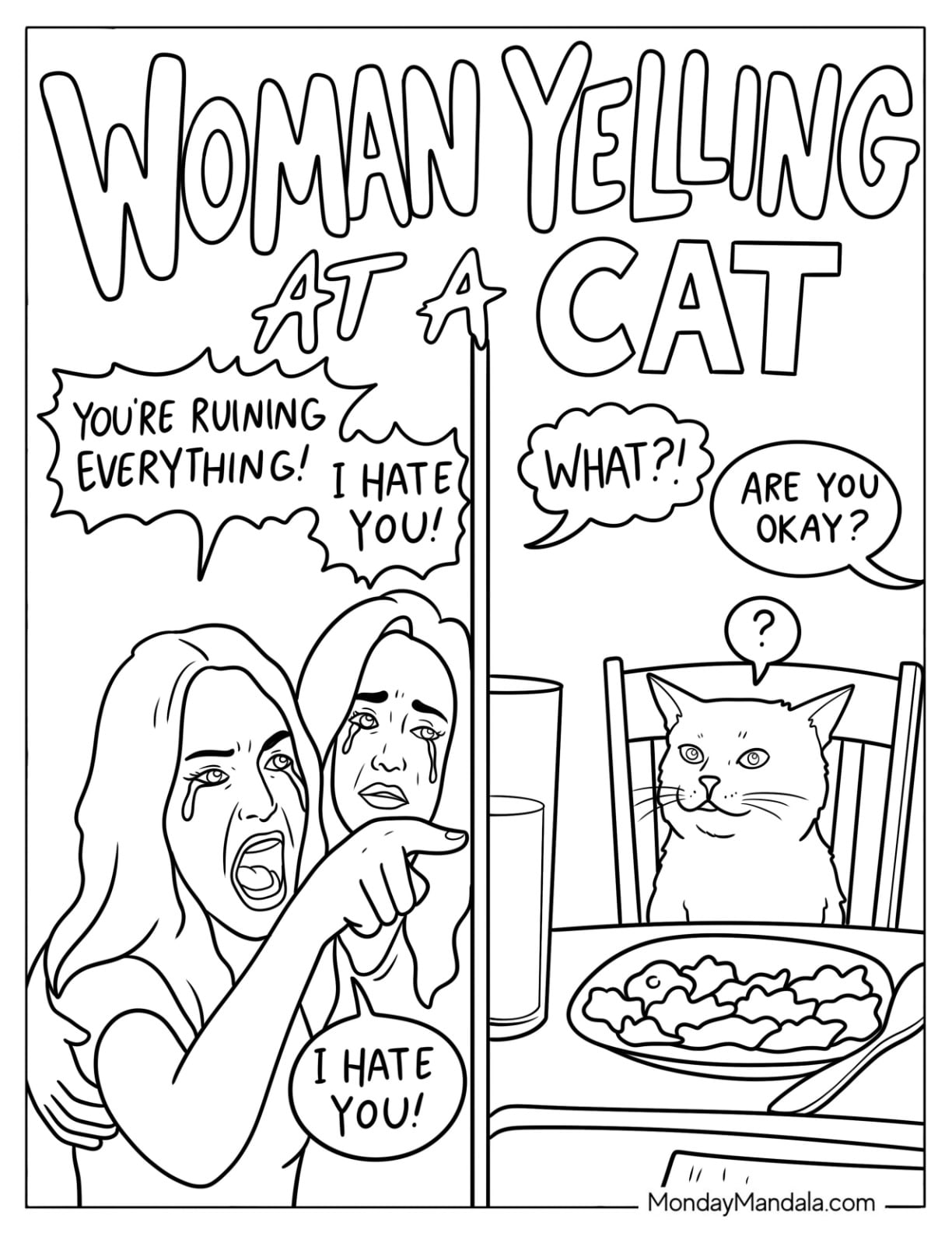 Woman Yelling at a Cat Meme
