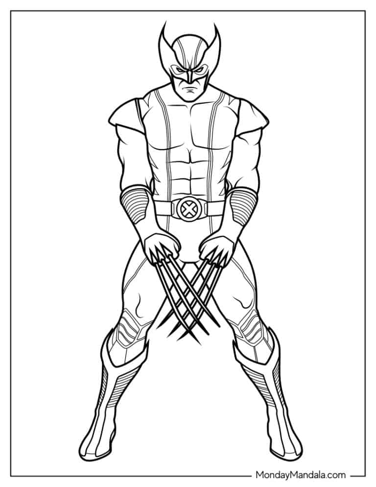 20 Wolverine Coloring Pages (Free PDF Printables)