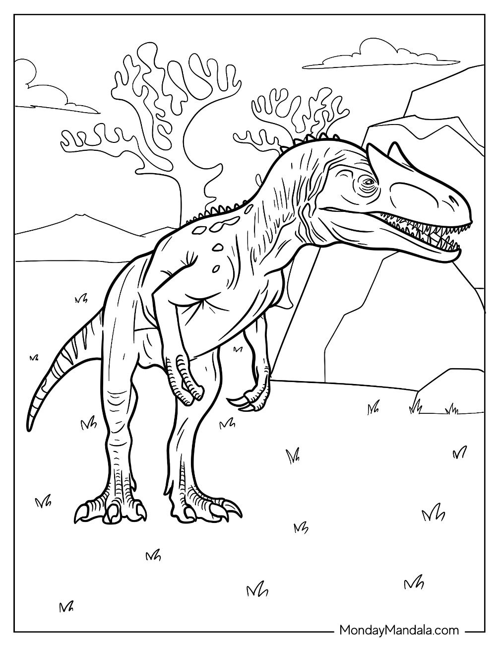 20 Allosaurus Coloring Pages Free PDF Printables 20 Allosaurus Coloring Pages Free PDF Printables