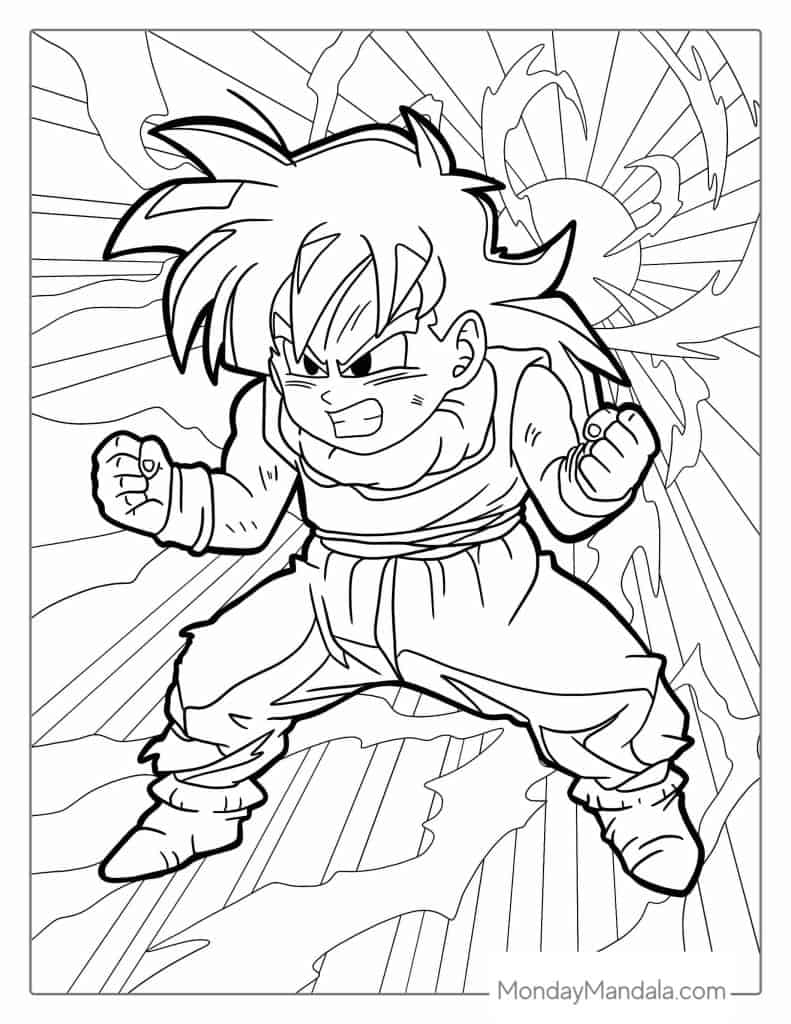 Dbz Gohan Coloring Pages 2025 