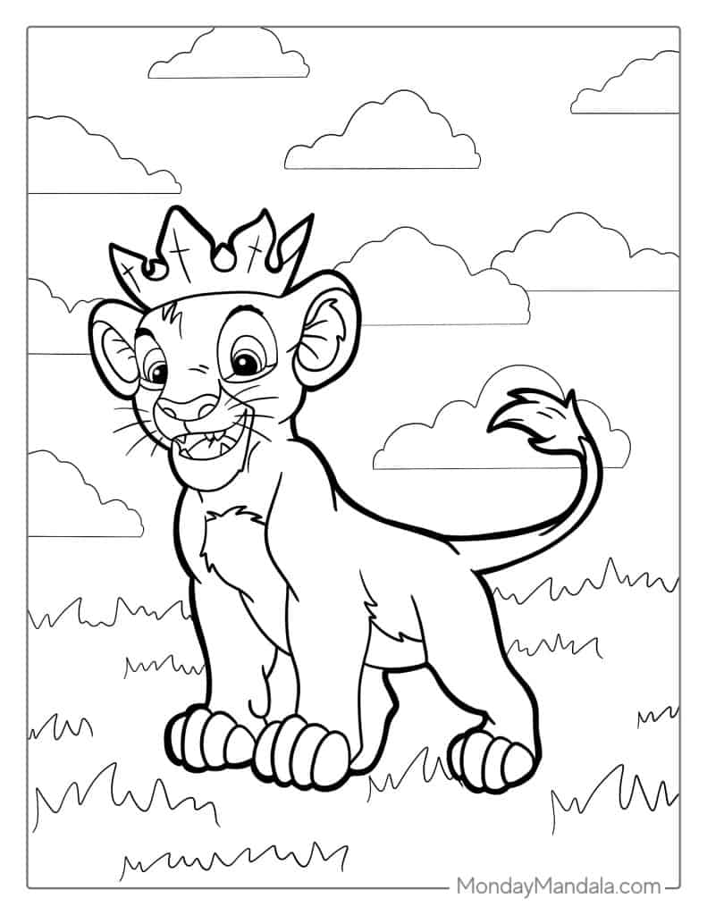 32 Lion King Coloring Pages (Free PDF Printables)