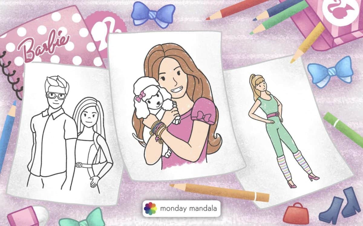 58 Barbie Coloring Pages (Free PDF Printables)