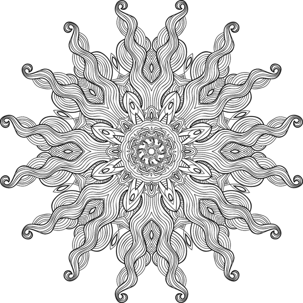 Free coloring pages for you to print - Monday Mandala