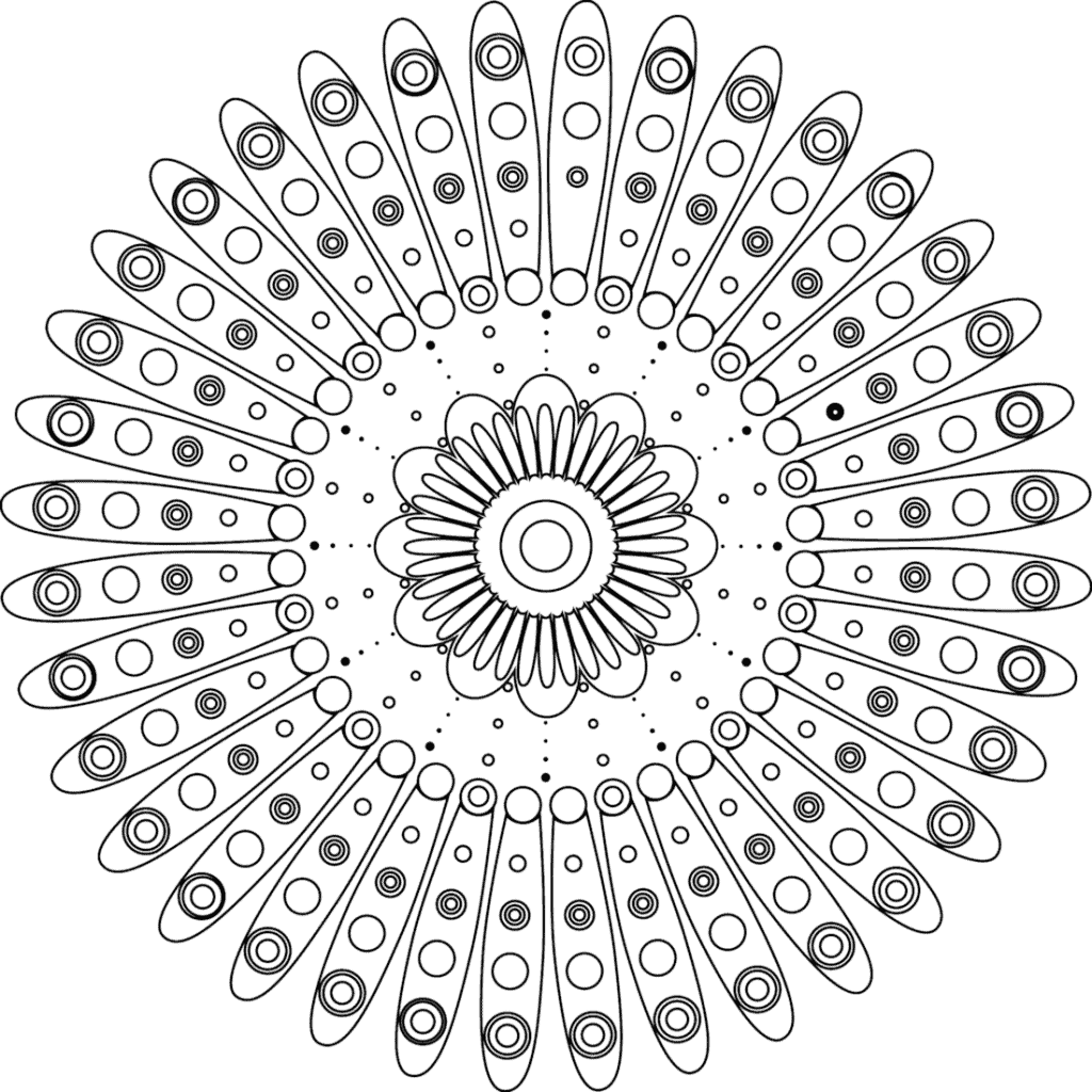 Free coloring pages for you to print - Monday Mandala