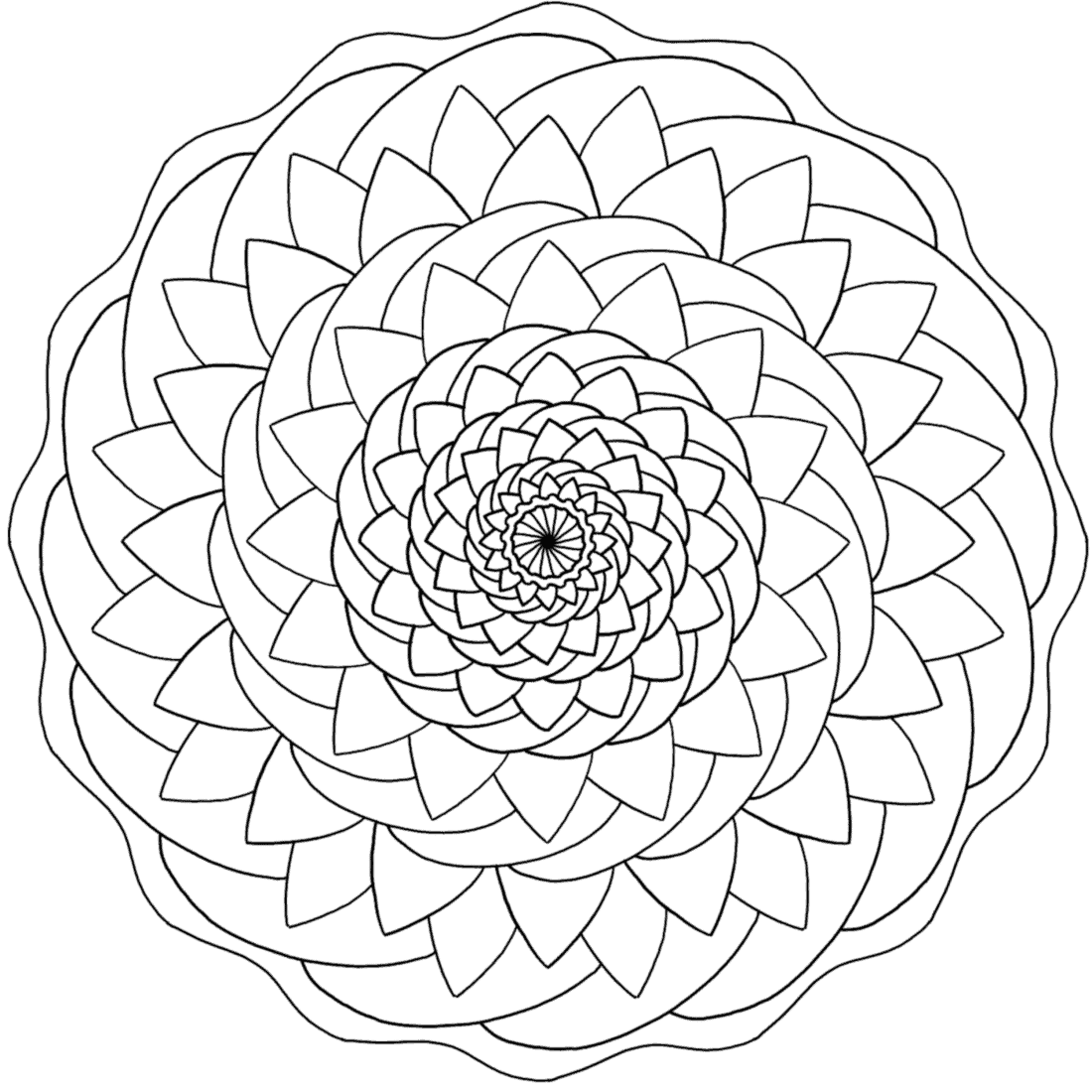 Breathe Calmly Mandala