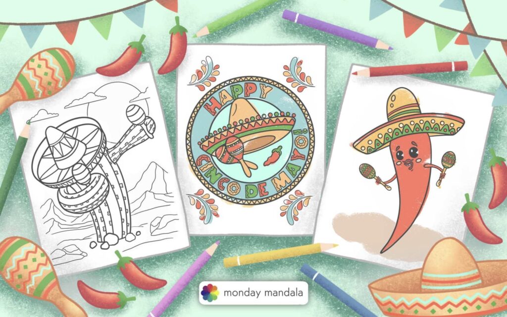 20 Cinco De Mayo Coloring Pages (Free PDF Printables)
