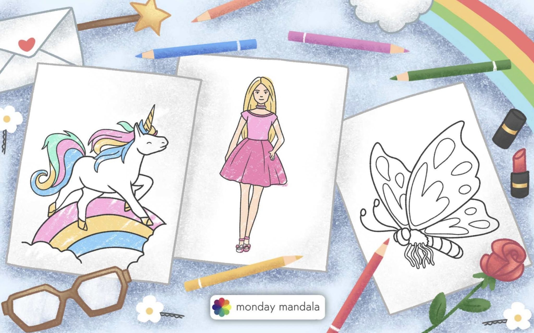 3,000 Coloring Pages For Girls (Free PDF Printables)