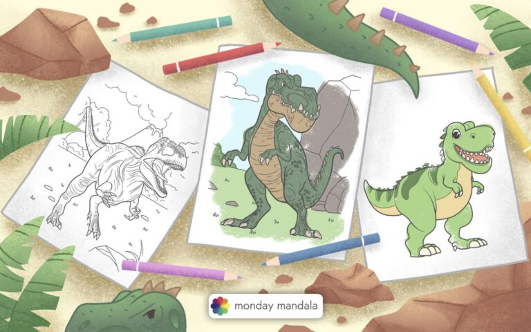 Monday Mandala | Free Printables & Coloring Pages
