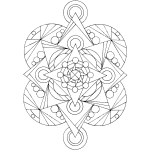 Free coloring pages for you to print - Monday Mandala