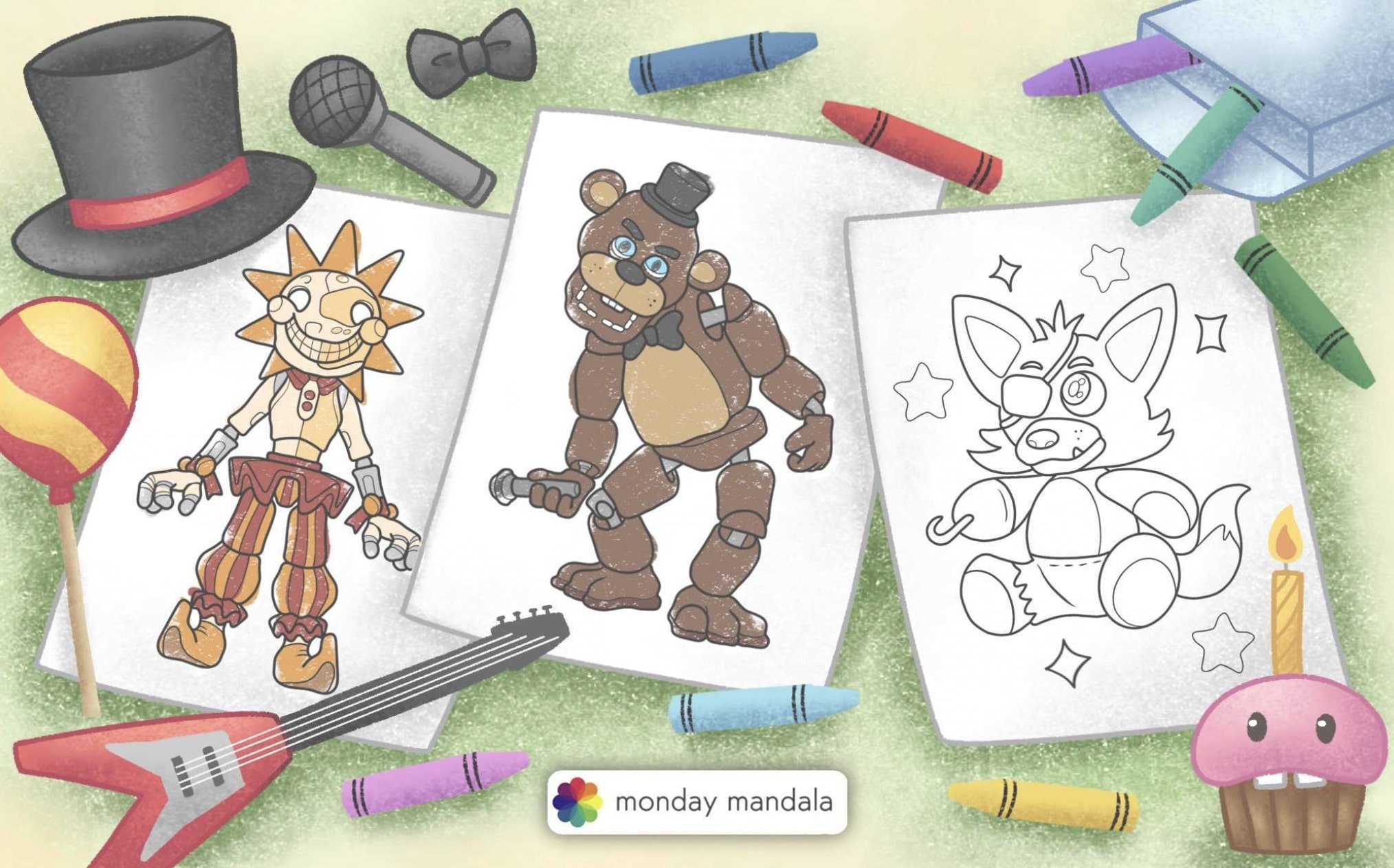 24 Five Nights At Freddie's Coloring Pages (Free PDF Printables)