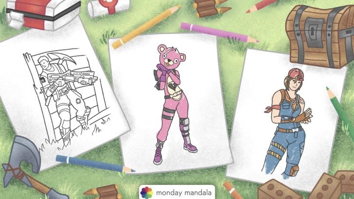 fortnite coloring pages featured image