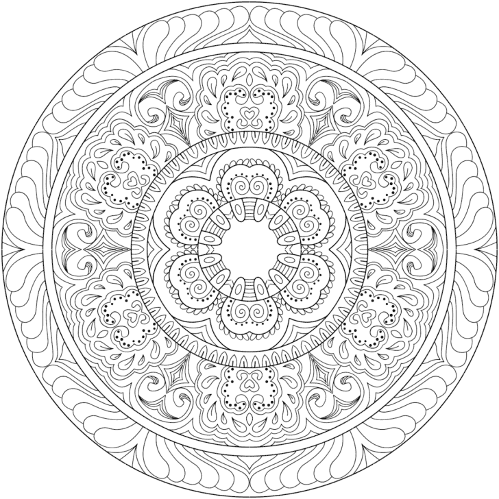 Ganesha s garden coloring page monday mandala