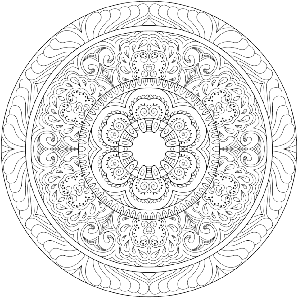 Ganesha s Garden Coloring Page Monday Mandala Ganesha s garden coloring page monday mandala