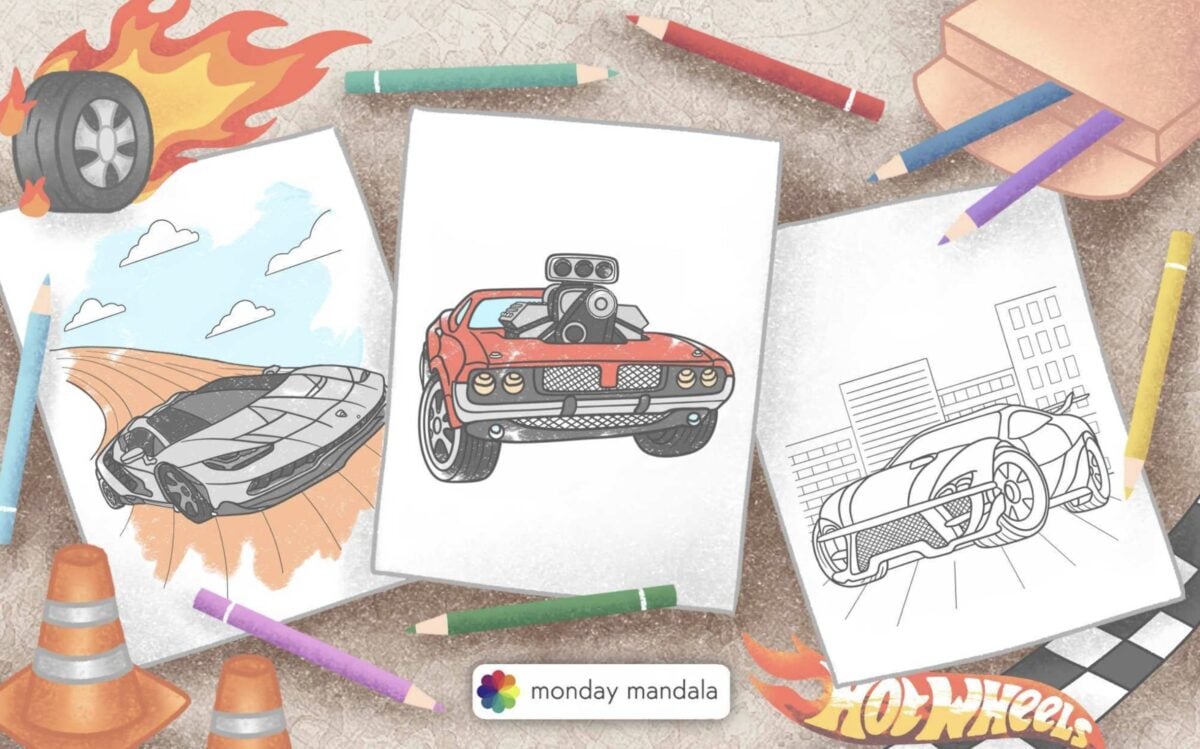 Free Printable Hot Wheels Coloring Pages Pdf