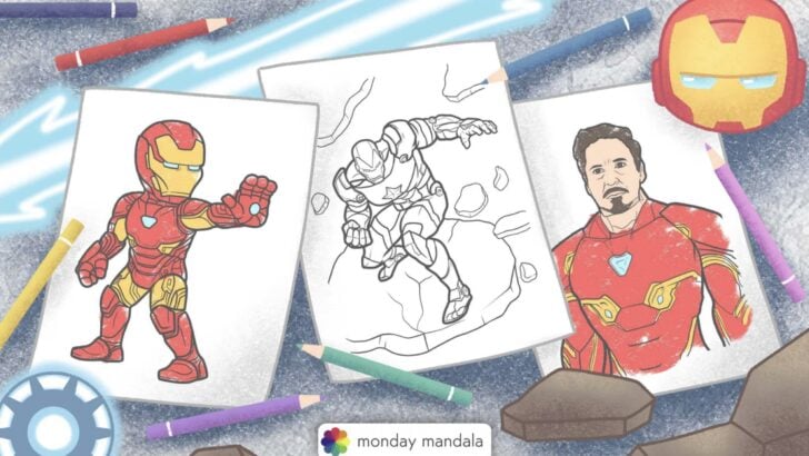 iron man coloring pages featured image