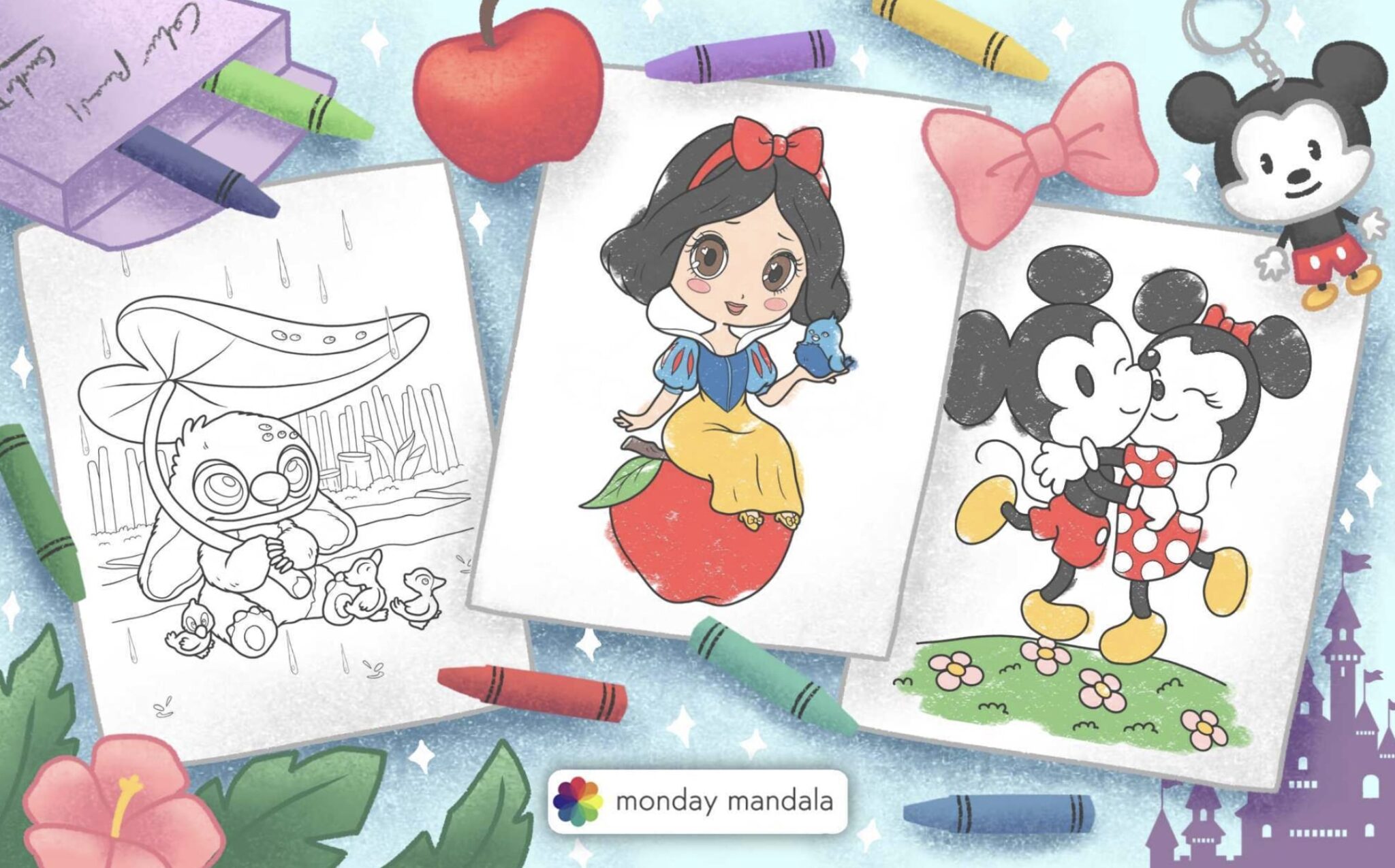 22 Cute Disney Coloring Pages (Free PDF Printables)