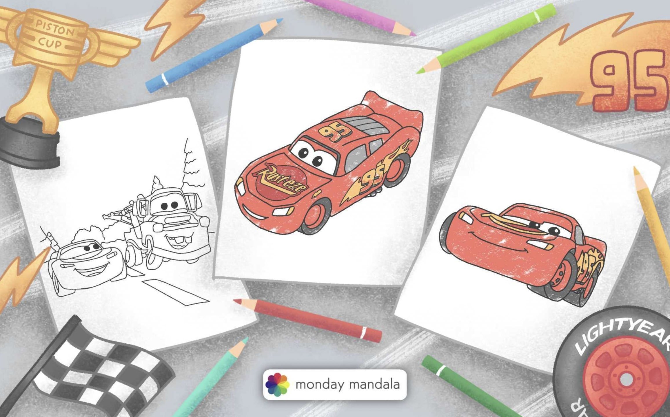 lightning mcqueen and sally coloring pages