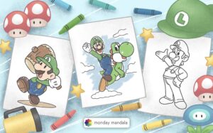 38 Cute Luigi Coloring Pages (Free PDF Printables)