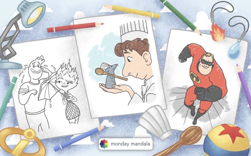 20 Pixar Coloring Pages (Free PDF Printables)