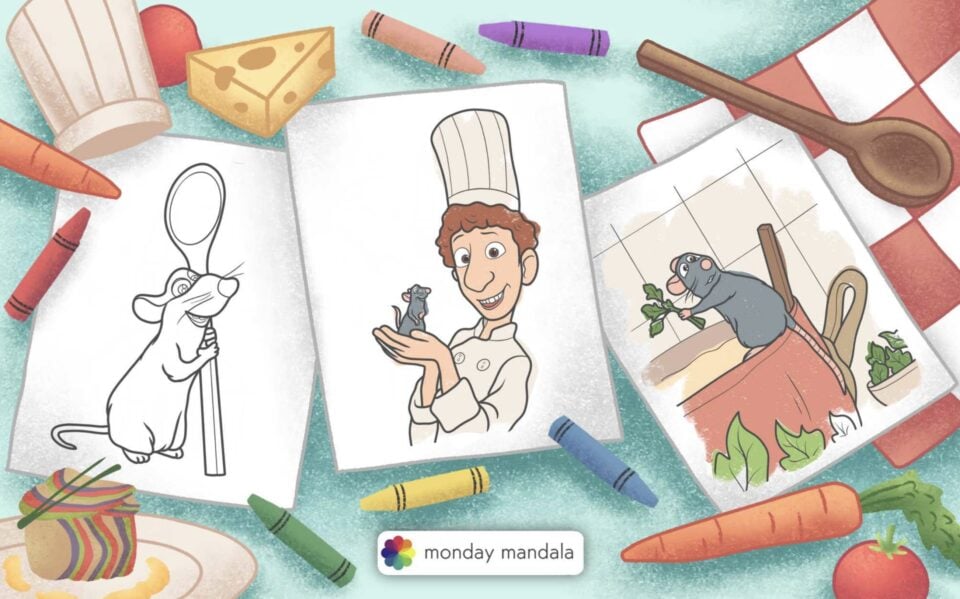 20 Ratatouille Coloring Pages (Free PDF Printables)