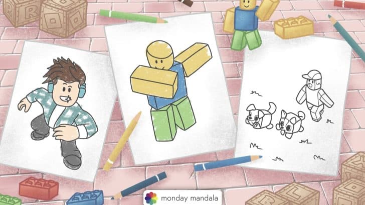 roblox coloring pages featured image