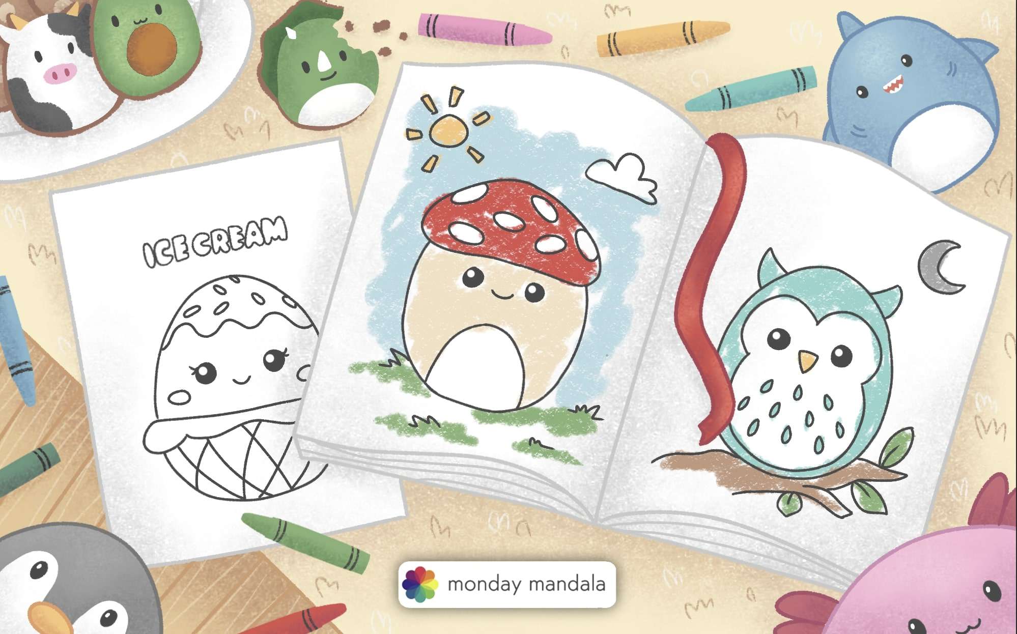 hello kitty coloring pages baby foxes