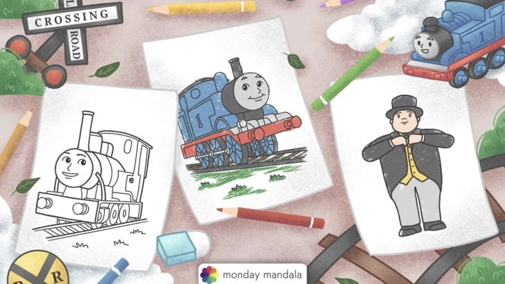 thomas and friends coloring pages featured image
