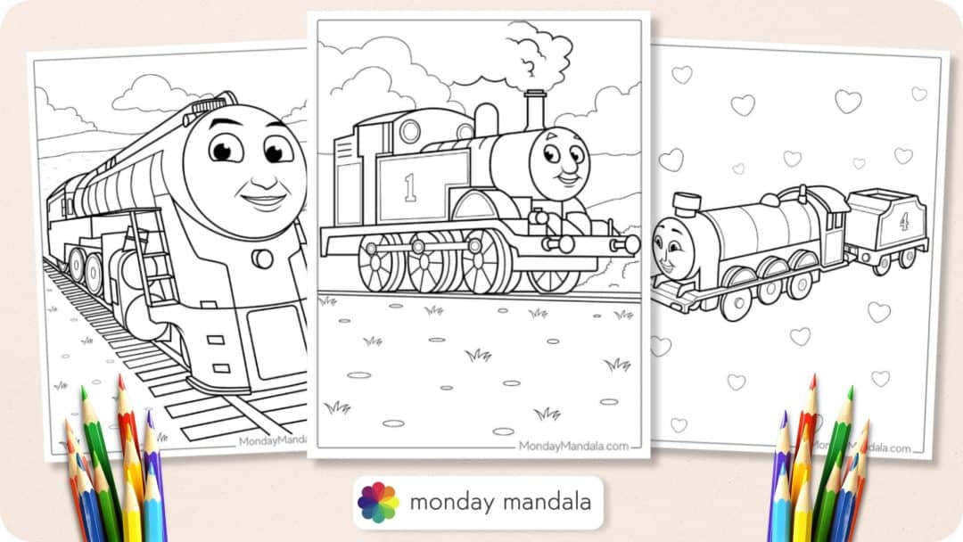 42 Thomas &amp; Friends Coloring Pages (Free PDF Printables)