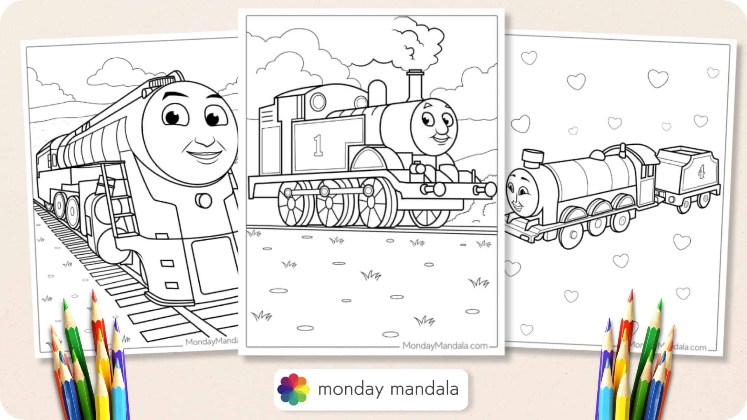 a day out with thomas coloring pages