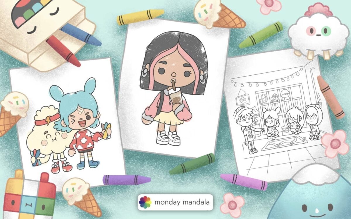 24 Toca Boca Coloring Pages (Free PDF Printables)
