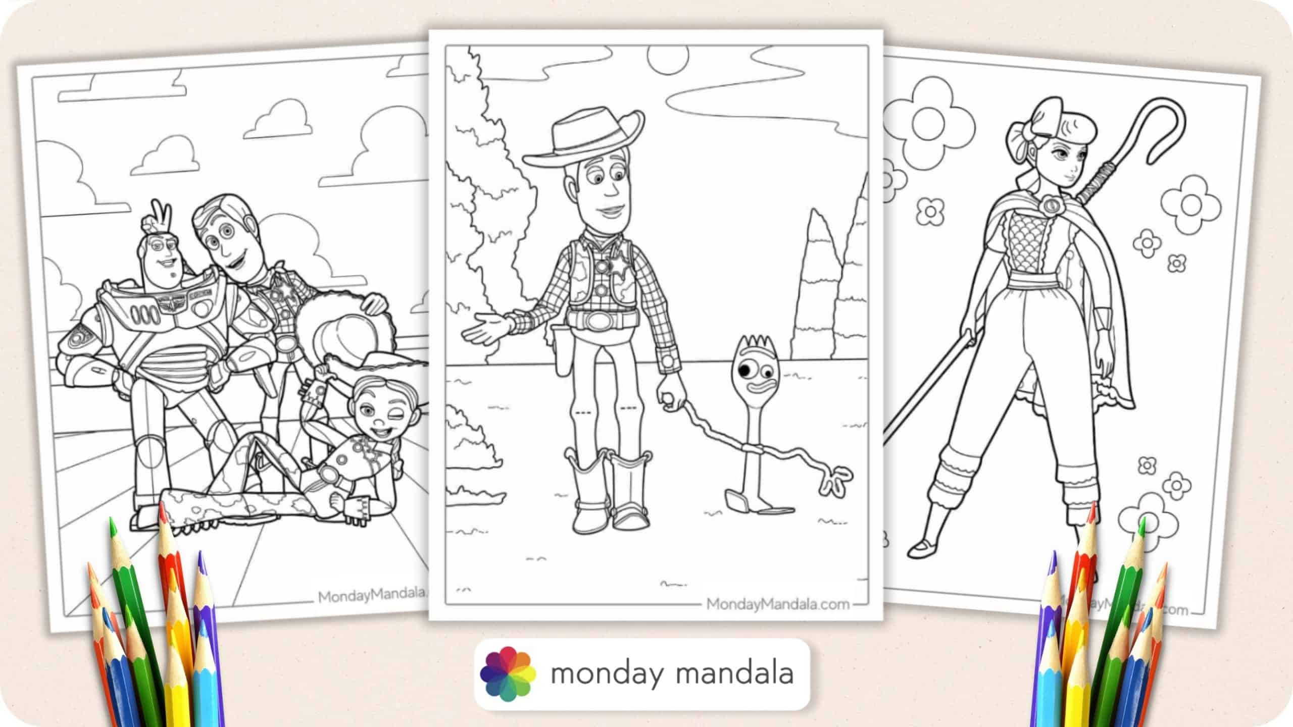 Toy Story Coloring Pages Featured Image