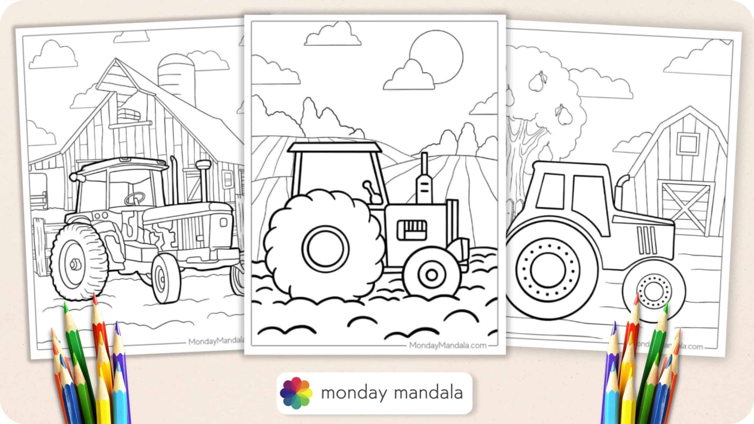 Tractors 9 Coloring Pages 24