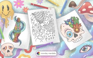 20 Trippy Coloring Pages (Free PDF Printables)