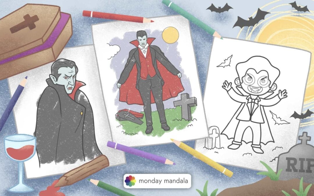Vampire Coloring Worksheet Math 38 Vampire Coloring Pages (Free PDF Printables)